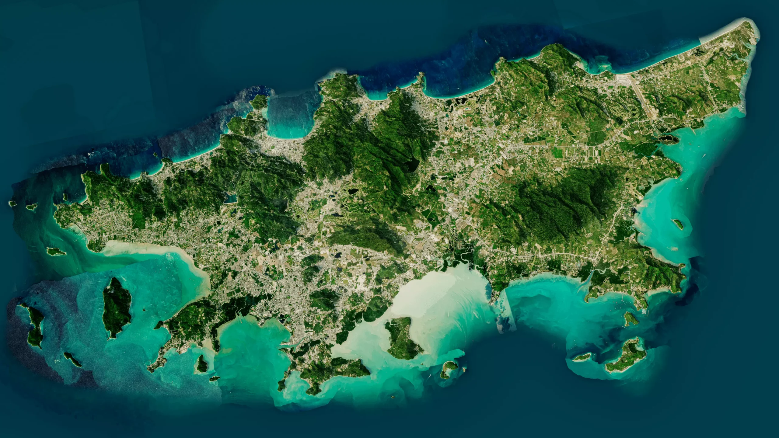 Aerial view of Phuket island, home of Wallaya Villas projects